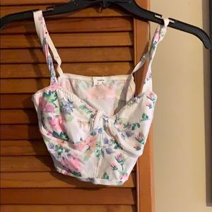Floral bralette / crop top